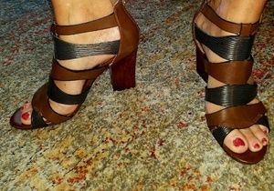 Isola Carlota Cognac Brown Leather Sandle